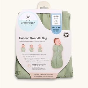 New ErgoPouch Cocoon Swaddle Sack 0.2 TOG Willow 0-3M